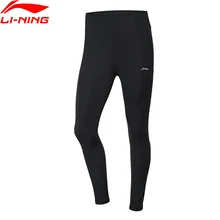 Li-Ning Women Training Series Tight Base Layer Spandex Nylon Polyester Breathable Elastic LiNing Sports Pants AULP108 CJAS19