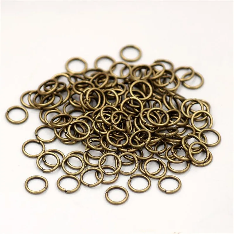 200 Stück 4 5 6 7 8 9 10 mm geschlossene Biegeringe Silber Spaltringe Verbinder für DIY handgefertigte Schmuckherstellung Zubehör – Detail 5
