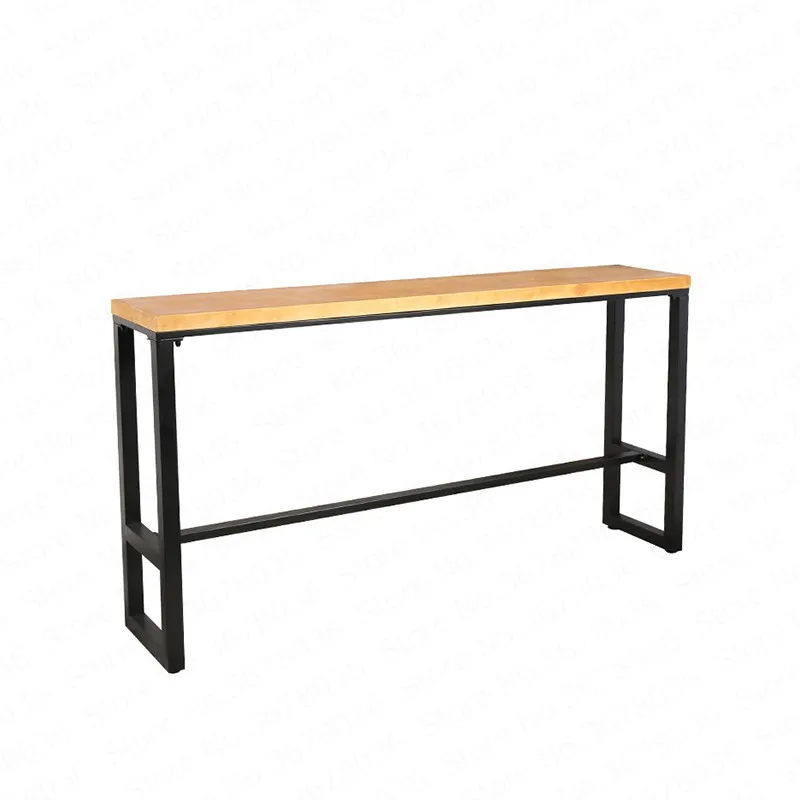 Скандинавский Железный барный столик повседневный стол из цельного дерева