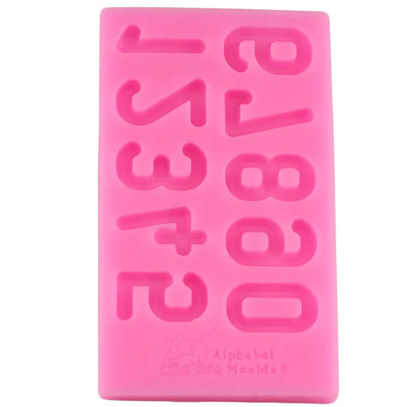 Цифры силиконовые формы кекс Топпер инструменты для украшения тортов из мастики выпечка торта DIY шоколад Gumpaste конфеты формы для полимерной глины