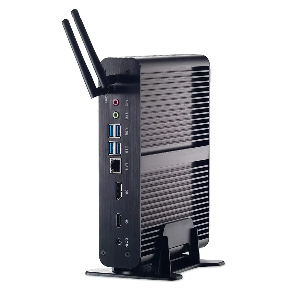 Topton мини-ПК без вентилятора i7 8565U 8550U виски озеро 4 ядра 8 нитей 2* DDR4 M.2 PCIe Мини компьютер Win 10 Pro DP HTPC