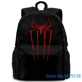 

The Amazing Spider Logo Movie Black Fit Great women men backpack laptop travel school adult student