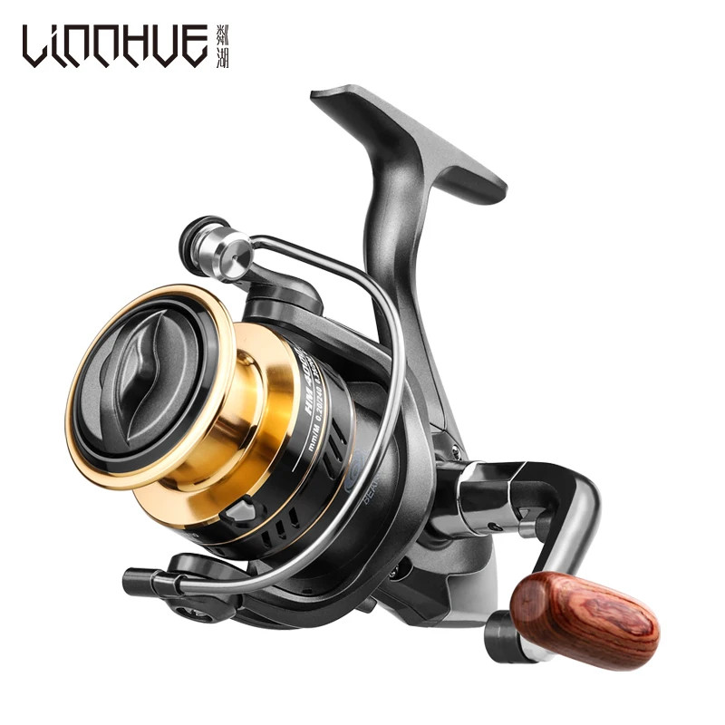 

2020 Bobina Di Pesca HD500-7000 Bobina Di Filatura 8kg Fake Bait Pre-loading Spinning Wheel Linnhue Black Red/golden Grey