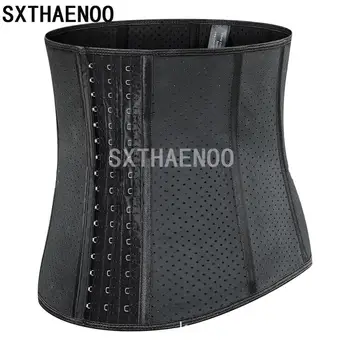 

SXTHAENOO Strap Neoprene Slimming Belt Tummy Shaper Corset Women Bodysuit Corrective Waist Trainer Body Control Shapewear