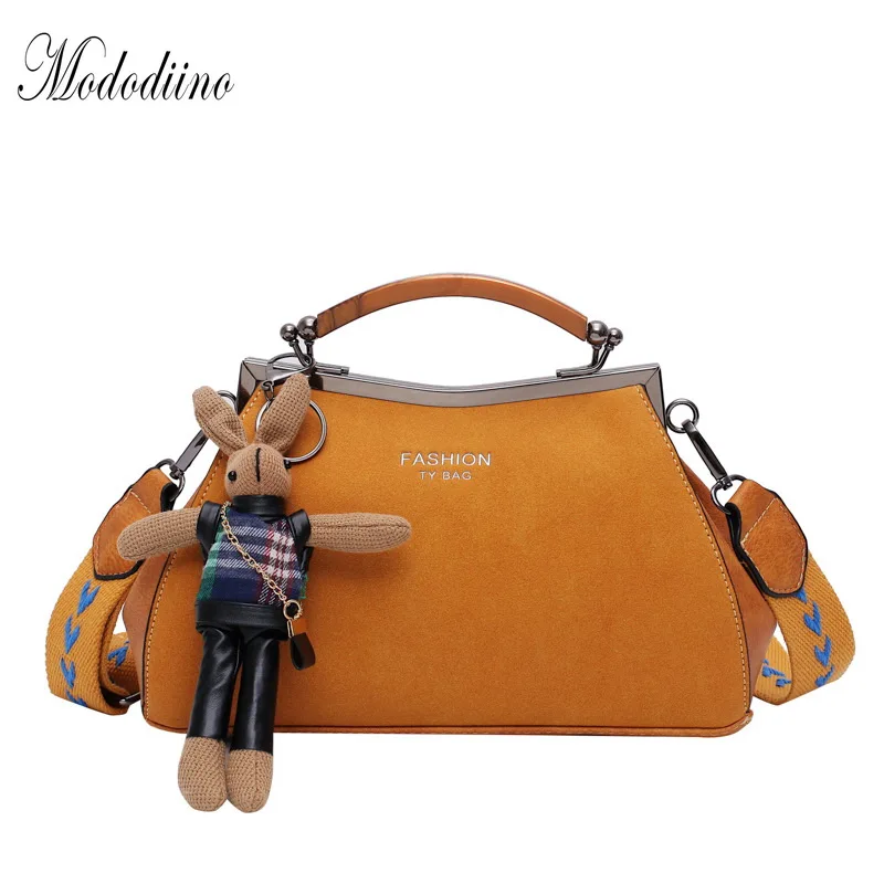 Mododiino, женская сумка через плечо, винтажная женская сумка на застежке, скраб, кожа, сумки через плечо, женская сумка-мессенджер, DNV1232