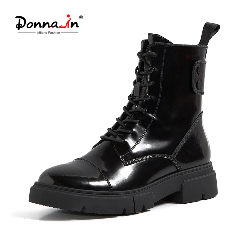 Ботильоны Donna in женские на платформе Классические блестящие полусапожки с