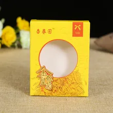 Заказное тиснение печать обработка картонные подарочные коробки с окном, складные коробки с лентой- DH10698