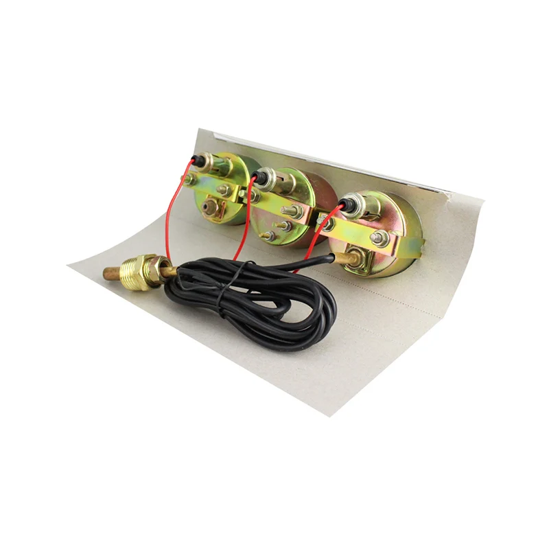 0-100 psi набор датчиков хромированный манометр для воды 8 V-16 V 2 ''52mm 3 Kit Высокое качество