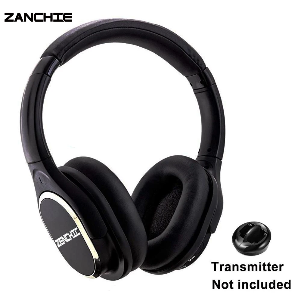 

Zanchie Wireless Headphones for TV Watching, 10Hrs Battery, No Audio Delay, Need Transmitter