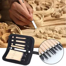 Ручной работы нож с резьбой по дереву ручной стамеска для вырезания нож практичный крепкий прочный деревянный цвет 12 шт. набор инструментов Деревообработка столярных изделий