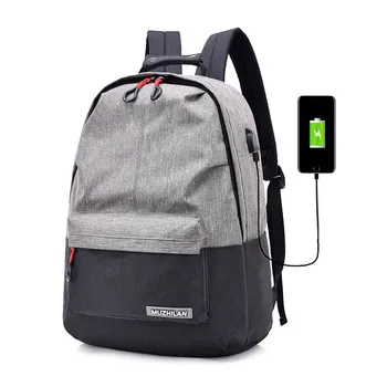 

LOOZYKIT Backpacks Men Back Pack for School Bag Bagpack Women College Canvas Backpack usb Charger Charging Schoolbag Laptop