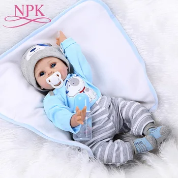 

Kids 55CM Reborn Baby Doll Baby Silicone Dolls Simulation Baby Soft Doll Toys Rubber Reborn Toddlers Toys For Children Gifts