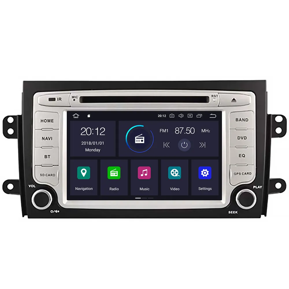 Top Car Multimedia System Android 9.0 9.1 Car DVD Player For SUZUKI SX4 2006-2012 car radio recorder GPS navigation car video player 1