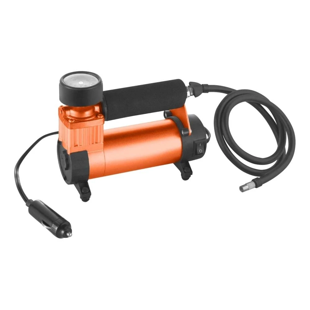 Компрессор автомобильный Sturm! MC8830 (Поршневой безмасляный, прямой привод, рапидное соединение, производительность 30 л/мин, рабочее давление 9.5 бар, воздушное охлаждение, встроенный манометр)