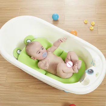 

Cartoon Frog Baby Bath Tub Newborn Foldable Pad Chair Bathtub Seat Infant Support Cushion Mat HUG-Deals