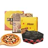 Custom Printer Cheap Wholesale Colourful Pink  Disposable Food Delivery Carton Paper Pizza Packaging Box 5