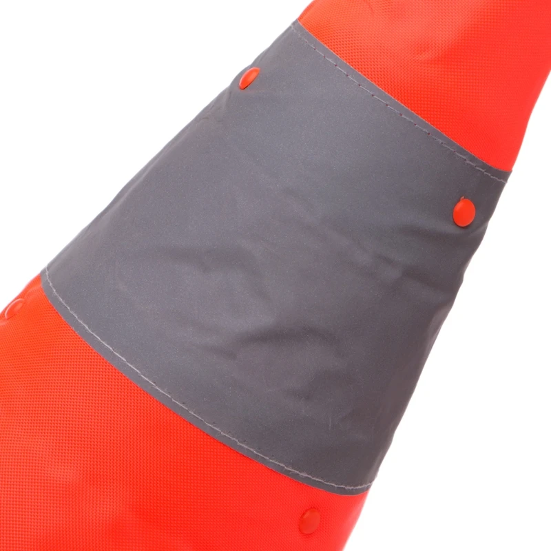 2021 New 42cm Folding Road Safety Warning Sign Traffic Cone Orange Reflective Tape