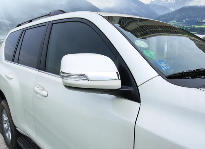 Для Toyota Prado 2010 2011 2012 2013- ABS пластик Боковая дверь Зеркала заднего вида аксессуары 2 шт