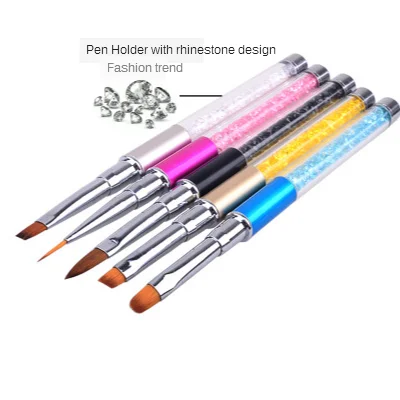 Escova do Unha da Arte do Unha Escova de Manicure Escova de Unhas para Gel Conjunto Linha Flor Pencel Pontilhando Pintura Design Acrílico Polonês 20 Pçs 4 Cheap Escovas de unhas