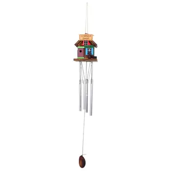 

1Pc Wind Chime Creative Solid Wood Practical Metal Hanging Decor Metal Wind Chime Wind Chime Decor For Patio Balcony Garden