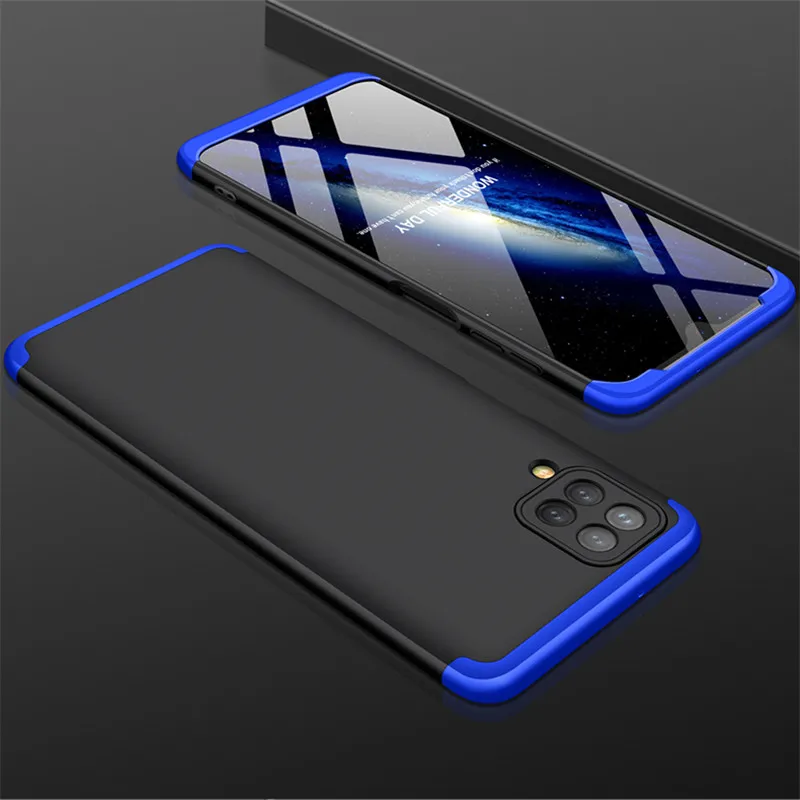 

3 IN 1 Case For Samsung Galaxy A12 5G 360 Full Protection Case Shockprrof Matte Cover for Samsung Galaxy A12 A 12 12A SM-A125F
