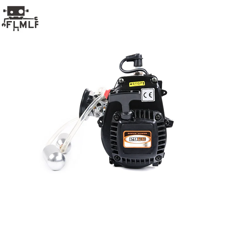 

29cc 4 Bolt Gasoline Engine with Booster Pump Kit Fit 1/5 Hpi Rofun Baha Km Rovan Baja Lois 5ive-T DBXL FG GoPed Redcat Car Part