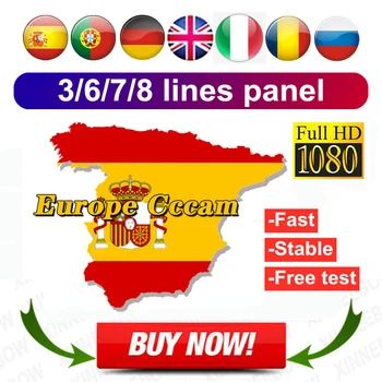 

Stable 12months Cccams for Satellite tv Receiver 3/6/7/8line control panel FULL HD DVB-S2 for spain portugal Germany Italy