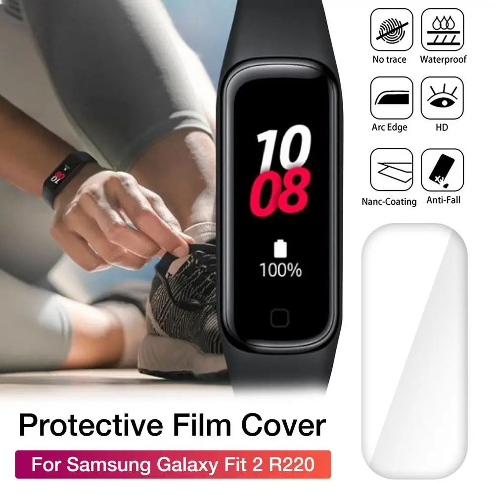 5/10pcs TPU Clear Smartband Bracelet Protective Film For Samsung Galaxy Fit 2 R220 Nano Explosion-proof Film Drop Shipping