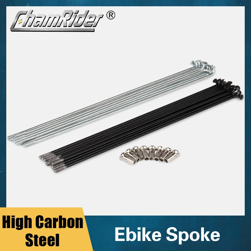 10 Stück Fahrradspeichen 12G - Hochfester Carbonstahl Für E-Bike & Mountainbike