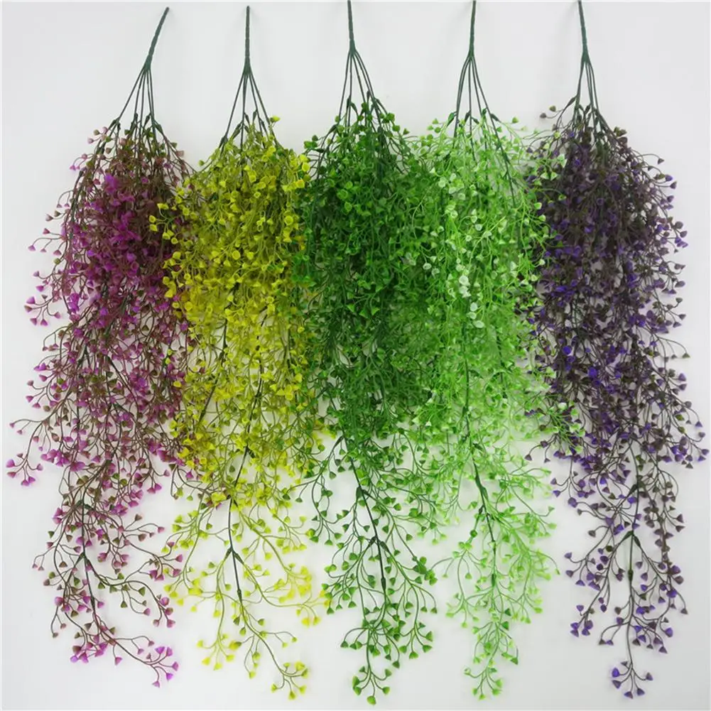 

2020 New Artificial Fake Silk Flower Vine Garden Decoration Hanging Garland Plant Artificial Plants Home Garden Wedding Decor
