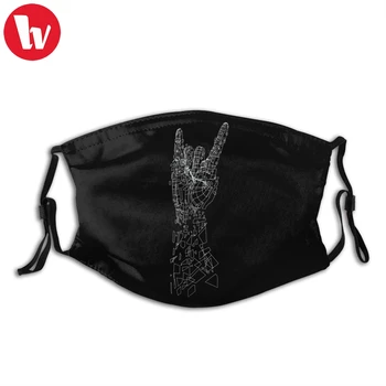 

Judas Priest Mouth Face Mask Metal Facial Mask Funny Fashion with 2 Filters for Adult