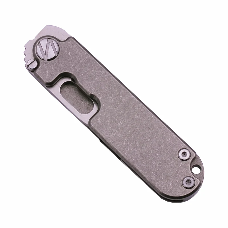 Stonewashed NAITHAWK налоговый Карманный Подарочный нож с титановой ручкой D2 с вымытым лезвием, мини походные складные ножи - Цвет: Stonewashed