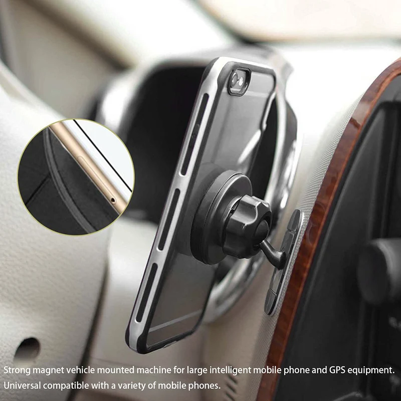 360°Rorating Stick On Dashboard Magnetic Car Mount Holder Cradle For iPhone GPS