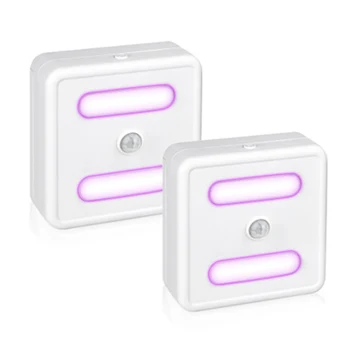 

New Ultraviolet Germicidal Light Human Body Wardrobe Motion Sensor Stair Dimmable Battery Powered COB LED Cabinet Light Closet
