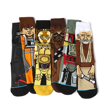 

New Star Wars Movie Stockings Master Yoda Cosplay Socks Wookiee Jedi Knight Novelty Men Women Sock Spring Autumn Winter Socks