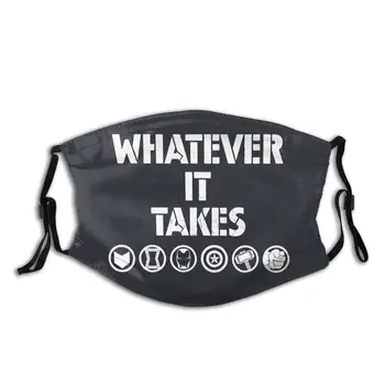 

Avengers Endgame Whatever It Takes Men Women Reusable Face Mask with Filter Dust Mask Respirator Mouth Muffle