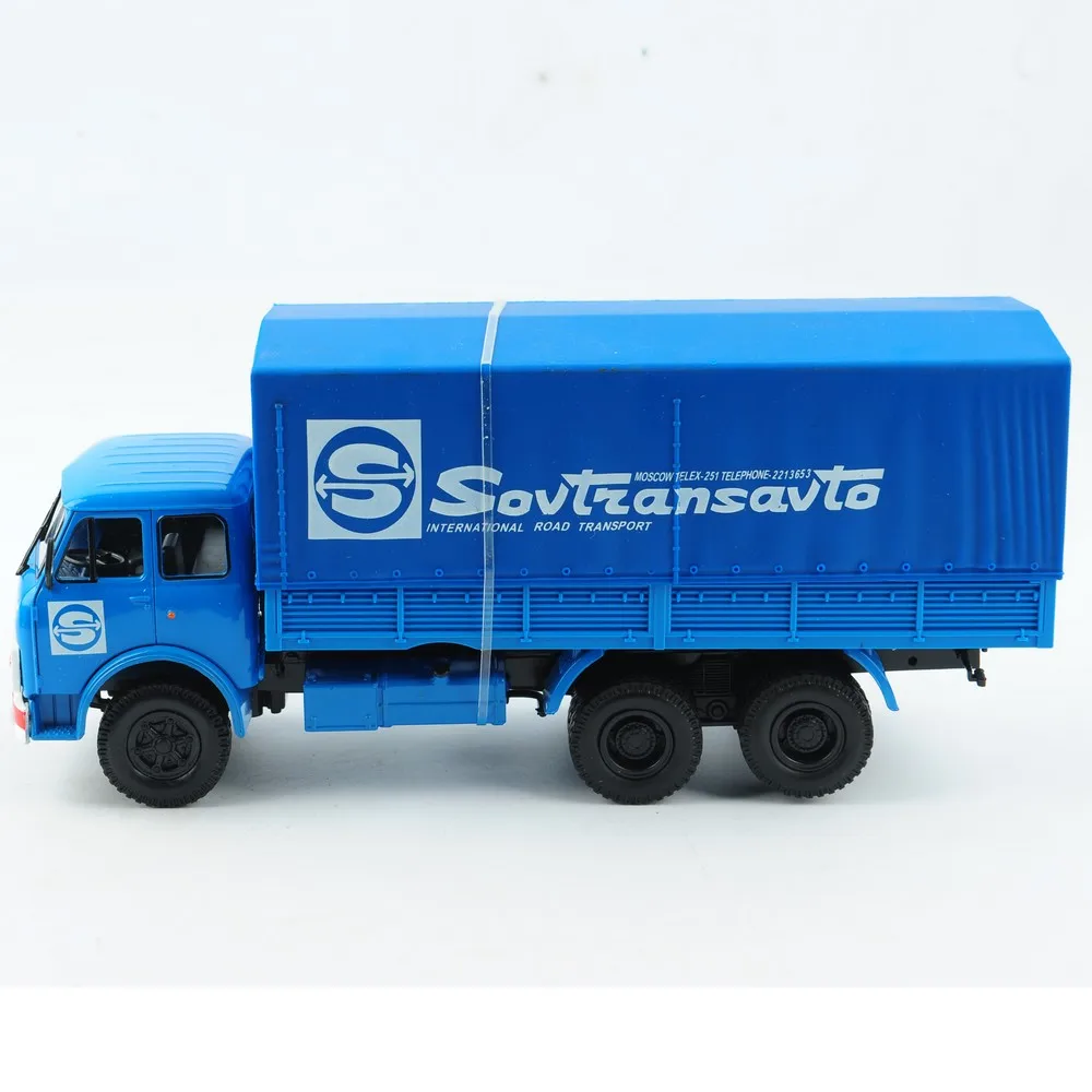 Koop Haw Abtonpom MA3 5146 143 Schaal Classic Rusland Blauw Van Container Vrachtwagen Vrachtwagen Diecast Cars Collection Decoratie Kamer Gift Speelgoed