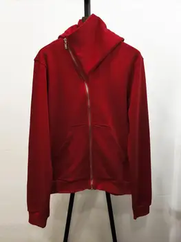 

Owen seak Men Cotton Hoodies Sweatshirts Gothic Men's Clothing Classic Spring Autum Women Solid Red Zip Hoodies Sweatshirts