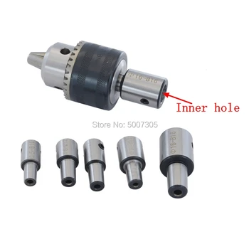 

1set B10 B12 B16 light duty drill chuck +inner hole 5MM 6MM 7MM 8mm 9 10 11 12 14mm arbor adapter motor shaft connecting rod