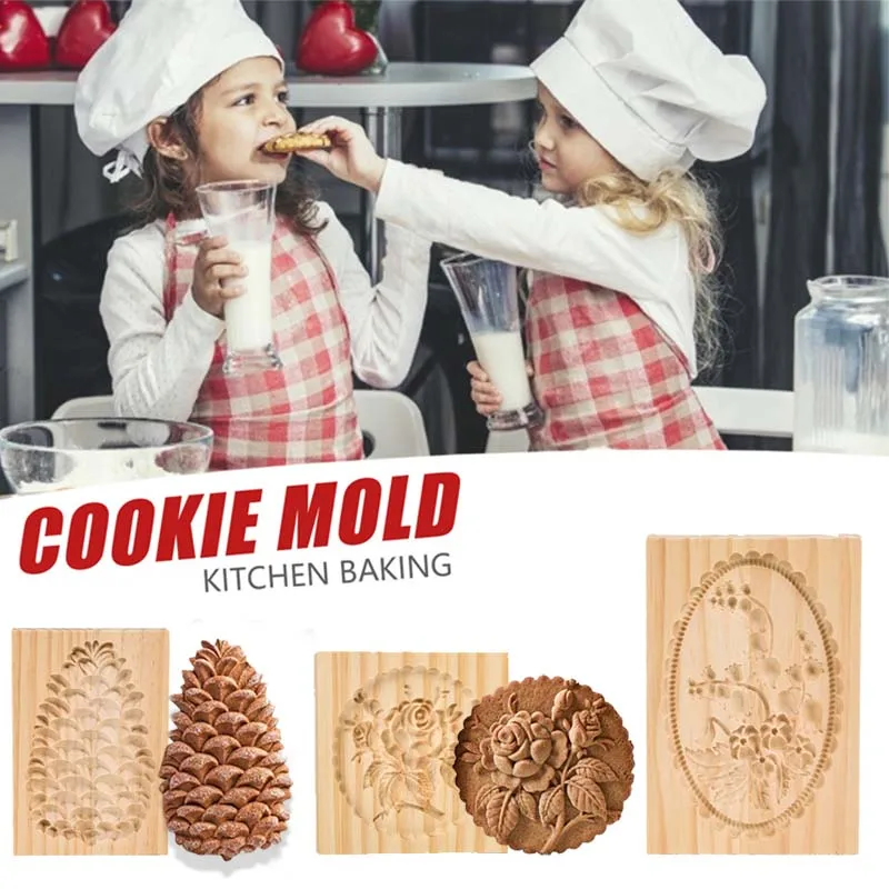 Wooden Cookie Mold Cutter