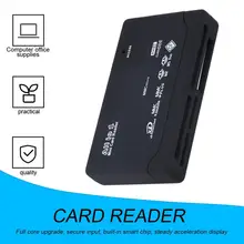 Универсальное черное внешнее высокоскоростное USB 2,0 устройство для чтения карт памяти XD MMC MS CF TF Mini M2 Phone PC camera
