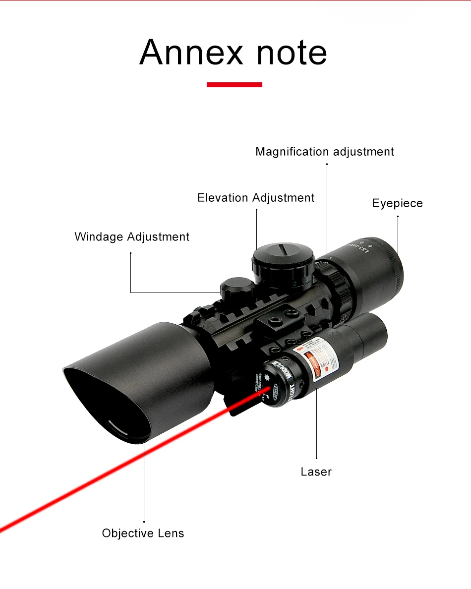 3-10X42E M9C красный точечный прицел с широким полем для наблюдения за птицами сейсмический и Ночной прицел для охоты