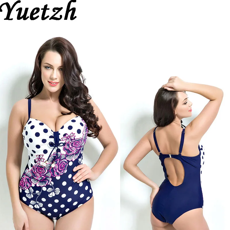 Популярный женский слитный купальник большого размера купальный костюм одежда