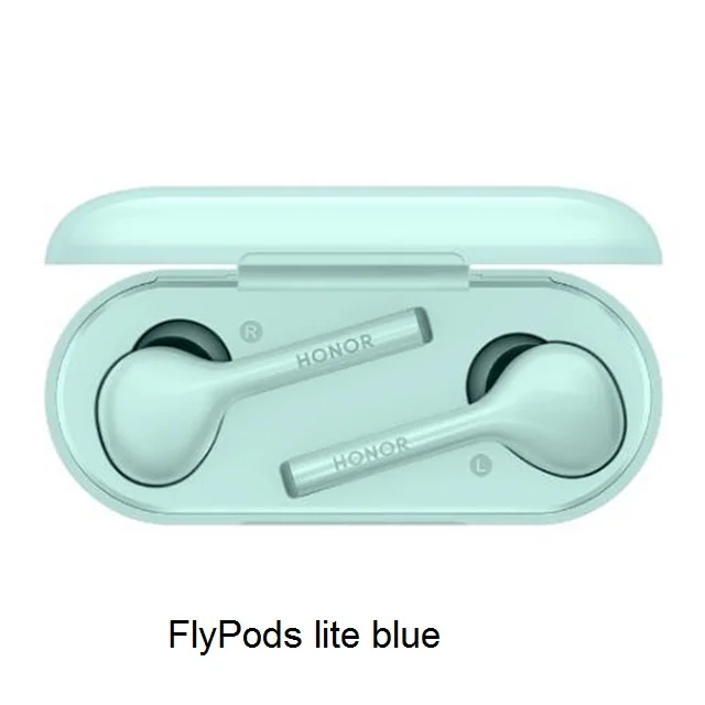 FlyPods lite blue Оригинальные беспроводные наушники HUAWEI honor FlyPods lite Youth honor Flypods Pro, гарнитура Bluetooth type C, музыкальный сенсорный двойной кран - Цвет: FlyPods lite blue