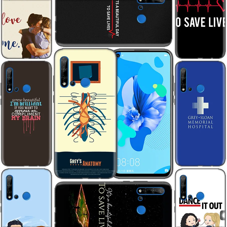

Greys Anatomy Soft Phone Cases For Huawei P9 P10 P20 P30 Mate 10 20 30 Lite Pro P Smart 2019 2017 Cover Bags Coque