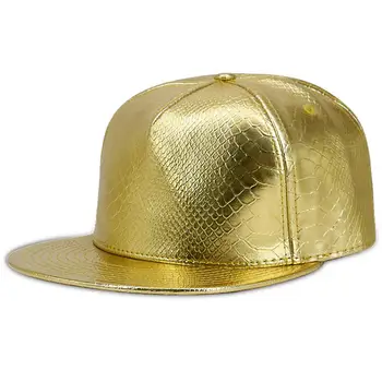 

2019 Creative Solid Color Hip Hop Faux Leather Baseball Cap Snapback Men Women Fashion Outdoor Sun Hat