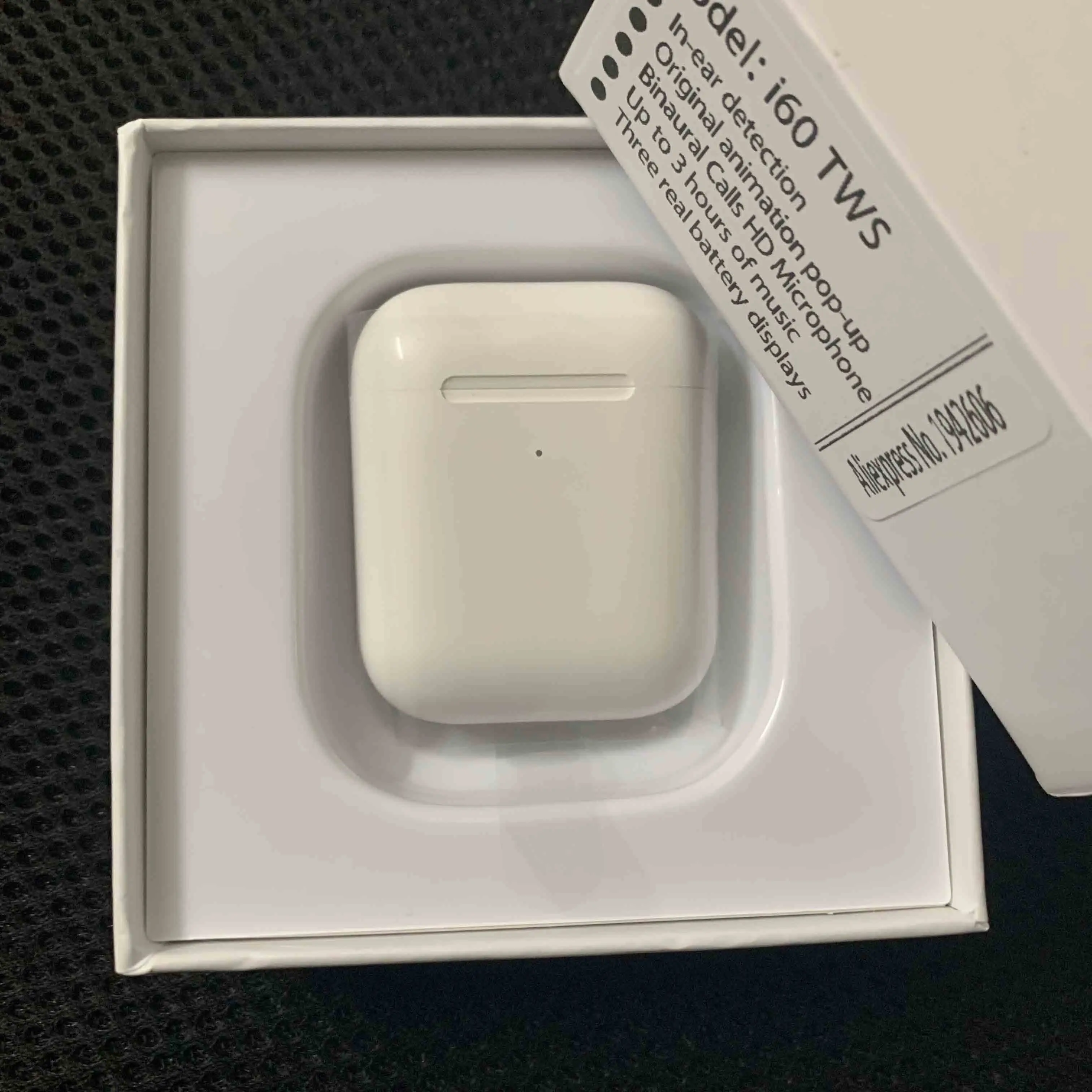TWS-white I60 TWS второго поколения Реплика 1:1 беспроводные наушники 5D Super Bass pk i20 i30 i50 TWS для всех смартфонов - Цвет: TWS-white