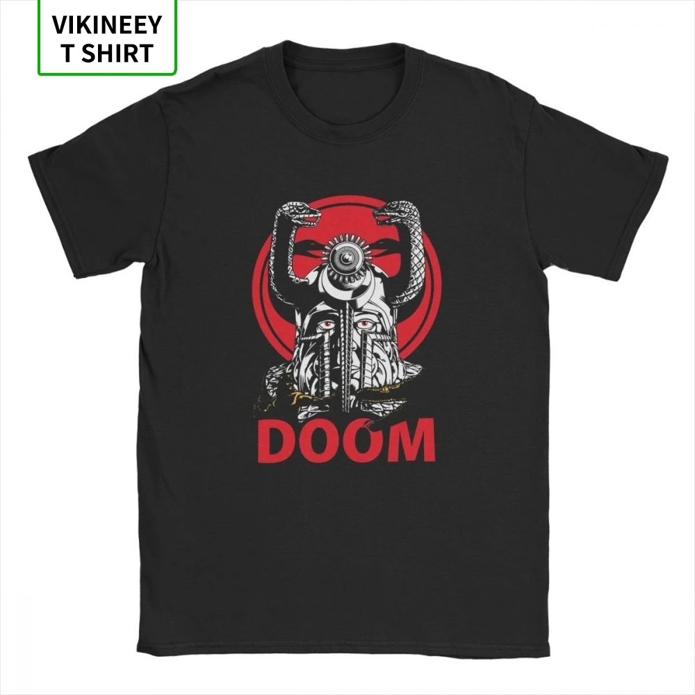 DOOM Мужская футболка Ретро игра Конан варвар гульса змея Культовая Винтажная с
