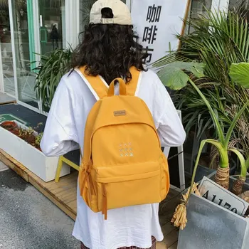 

School Bag For Girls Canvas Backpack Women Student Large Capacity Travel Backpack Waterproof Laptop Backpack For Women Gift 2020