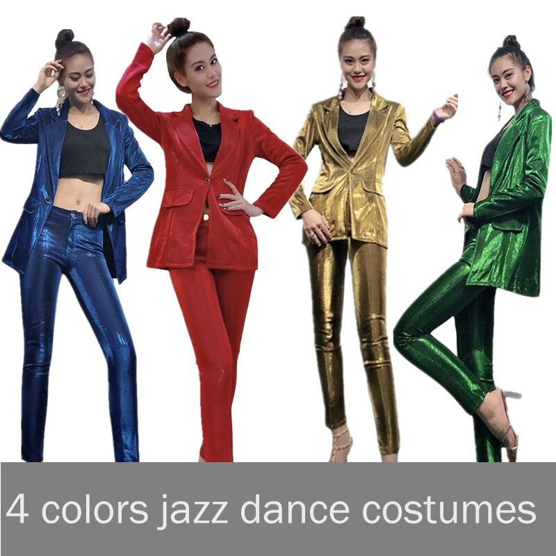 Shiny DJ Costumes Suit Bar Ds Performance Clothes Jazz Dance